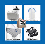 FM07-D Male Use Urine collector pump with 1 x Male External Catheter-REUSABLE