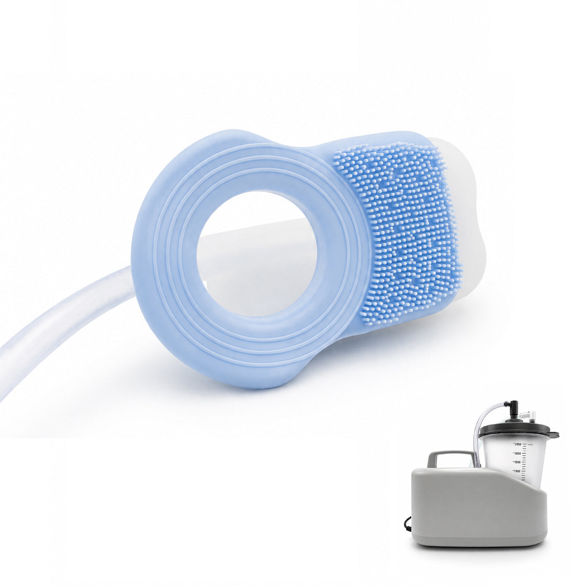 HS6002 Silicone Reusable Male External Catheter-2pcs/Box